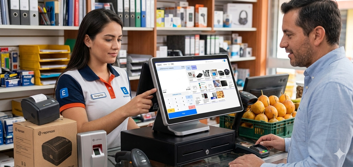 Papelería usando Emex365 para ventas y facturación
